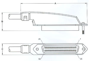 female LOW PROFILE HOOD CONNECTOR